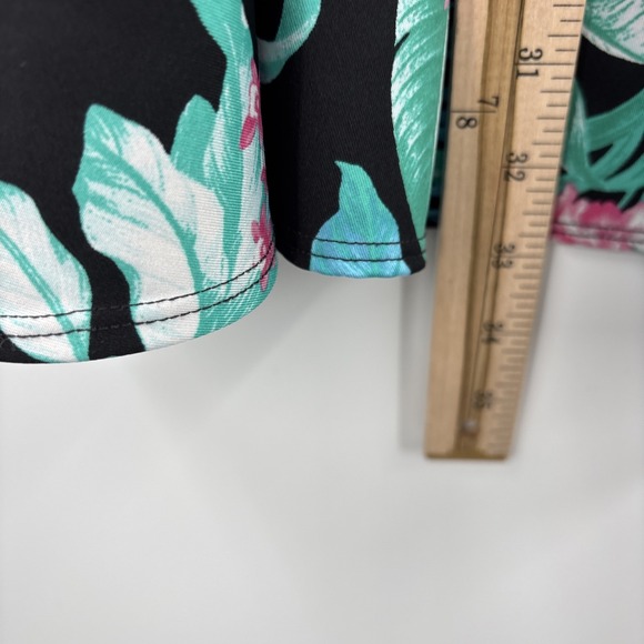 Tommy Bahama Golf Tennis Beach Dress Black‎ Floral L NWOT Pickle ball Vacation - Picture 6 of 11